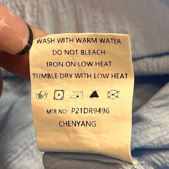 Simplee Plus Dress 3X Light Blue Coquette Cottagecore Lagenlook Fairy Trapeze - Picture 13 of 13